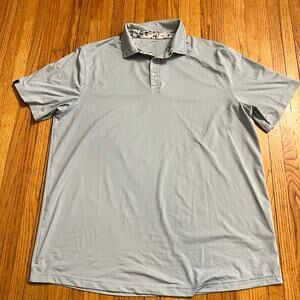 Swannies Polo Shirt Mens XXL Light Baby Blue Performance Golf